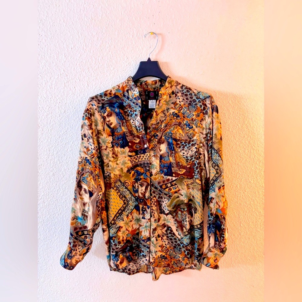 Vintage Kenzo City 90th Oversized Shirt Blouse M
